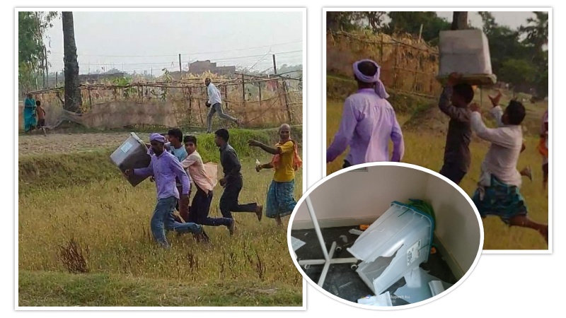 मतपेटिका लुटिएपछि रौतहटको यमुनामाई गाउँपालिकाका दुई केन्द्रको मतदान स्थगित