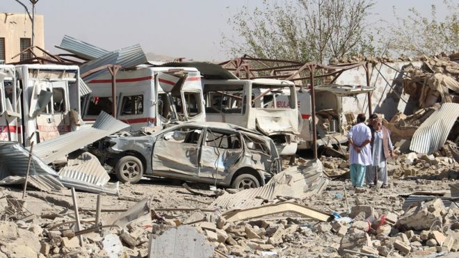  अफगानिस्तानको कालातमा एक अस्पताल बाहिर बम विस्फोट, १० जनाको मृत्यु 