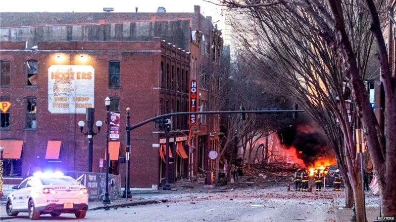 क्रिष्टमसको बिहानै अमेरिका, टेनेसीमा हमला