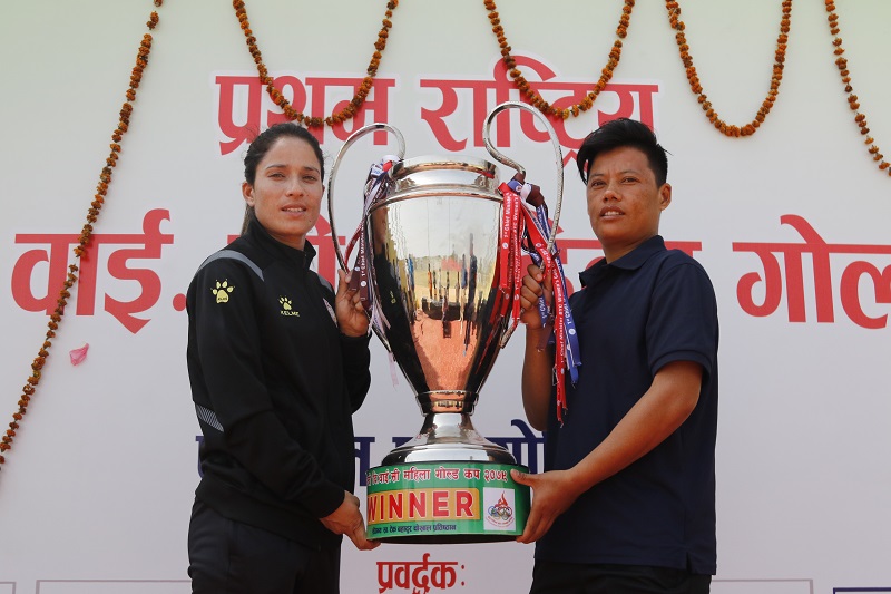 महिला गोल्डकपको फाइनलमा एपीएफ र पुलिसको भिड्दै: उपाधि जित्ने दुबै टीमको दाबि