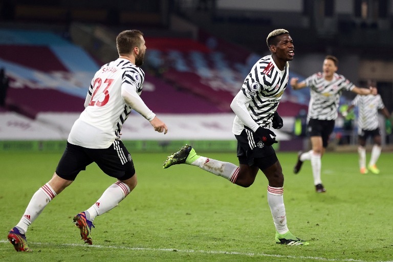 बर्नलीलाई हराउँदै म्यानचेस्टर युनाइटेड शीर्ष स्थानमा