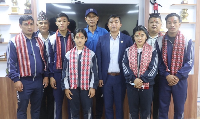 थाइल्याण्ड जाने जुडो टोलीको बिदाइ, ४ जना नेपाली खेलाडीले प्रतिस्पर्धा गर्ने