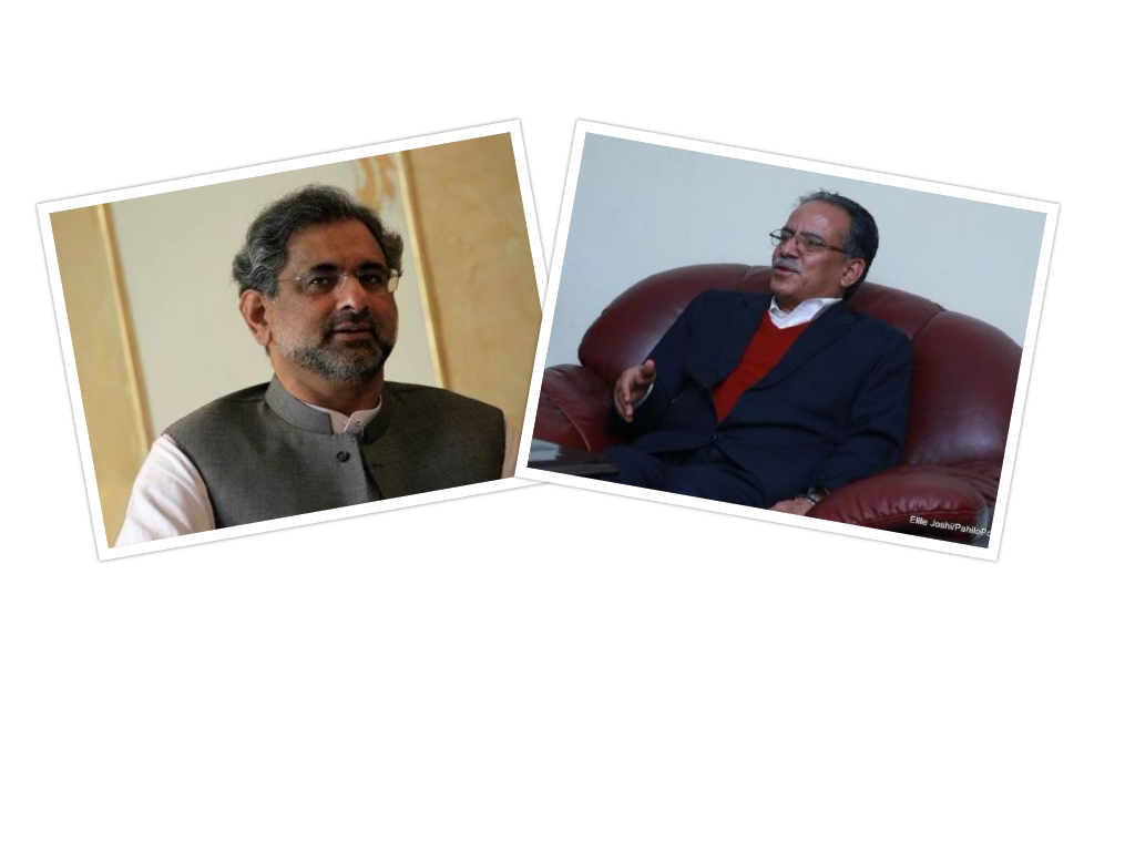पाकिस्तानी प्रधानमन्त्री अब्बासीले भोलि प्रचण्डसँग भेट्ने: देउवासँग नभेट्ने!