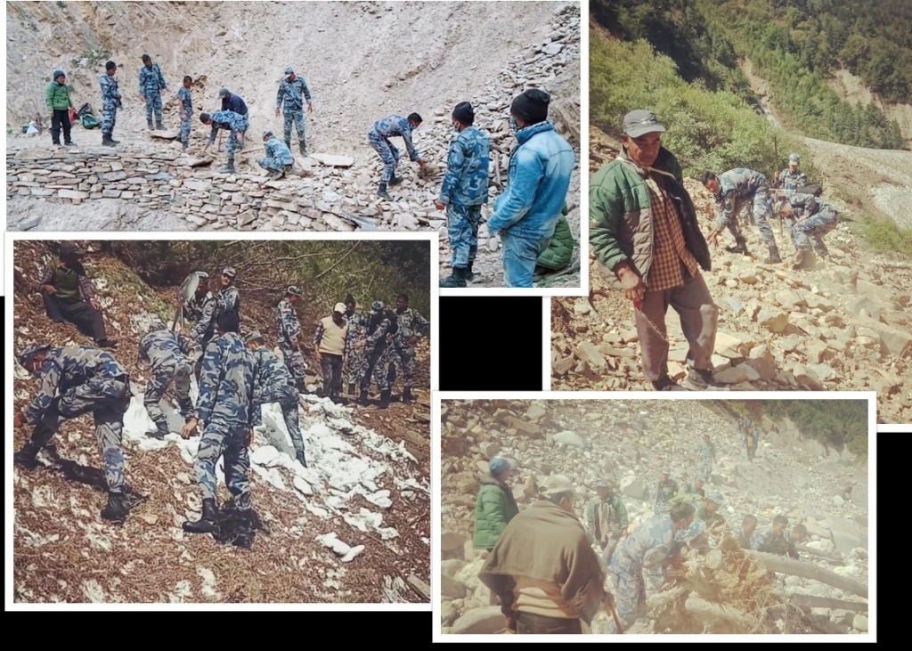 हिँड्नै नसकिने छाङरु-तिंकर बाटो सशस्त्रले बनायो, घाटीबगरतिर सेनाले बनाउँदै