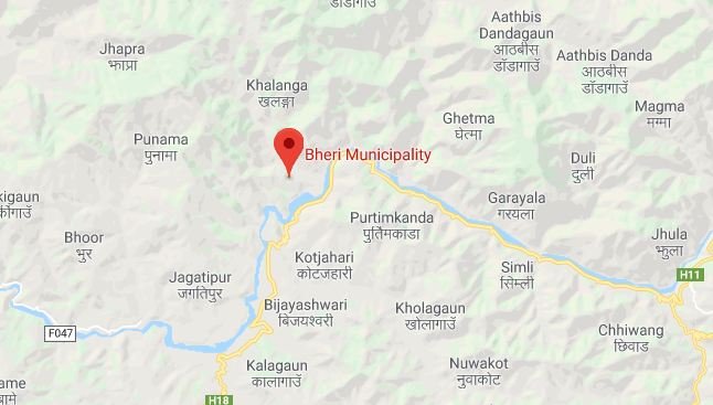 जाजरकोटमा पहिरो, एकै परिवारका तीन जनाको मृत्‍यु