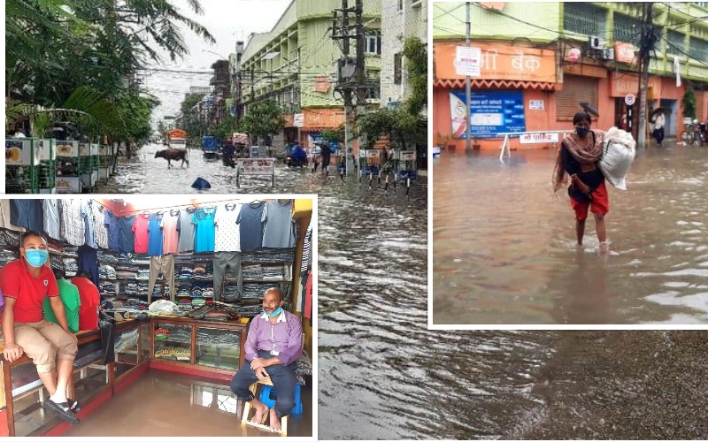 वीरगंजसँगै पर्साको पश्चिमी दर्जन गाउँ डुबानमा