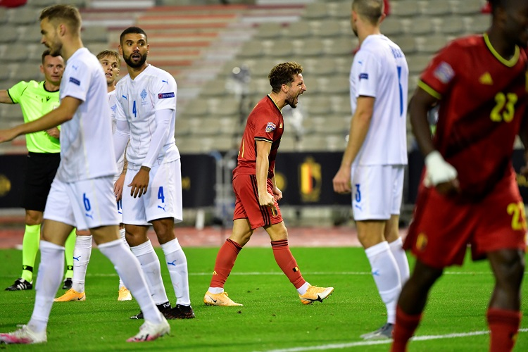 बेल्जियमको आइसल्याण्डमाथि फराकिलो जित, इङ्ग्ल्याण्ड बराबरीमा रोकियो