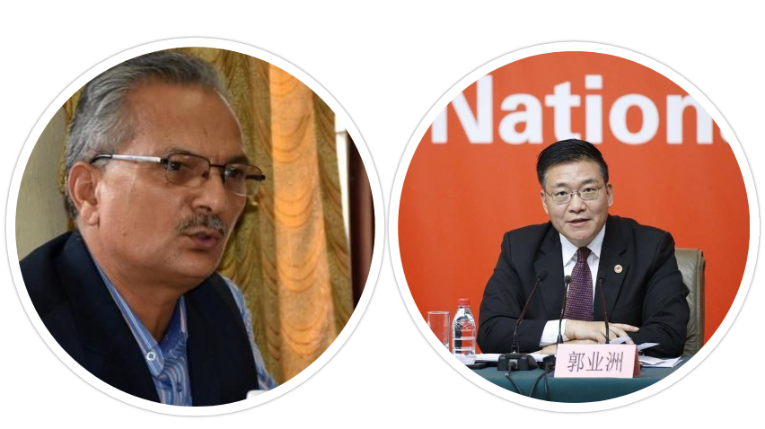 बाबुराम भट्टराई र चिनियाँ कम्युनिस्ट पार्टीका विदेश विभाग उपमन्त्री गुओबीच भेटवार्ता