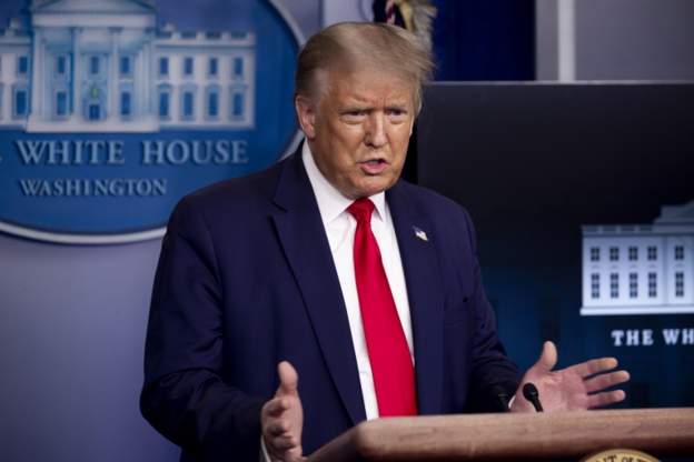 अमेरिकामा कोरोना भाइरस कमजोर भइरहेको छ : डोनाल्ड ट्रम्प