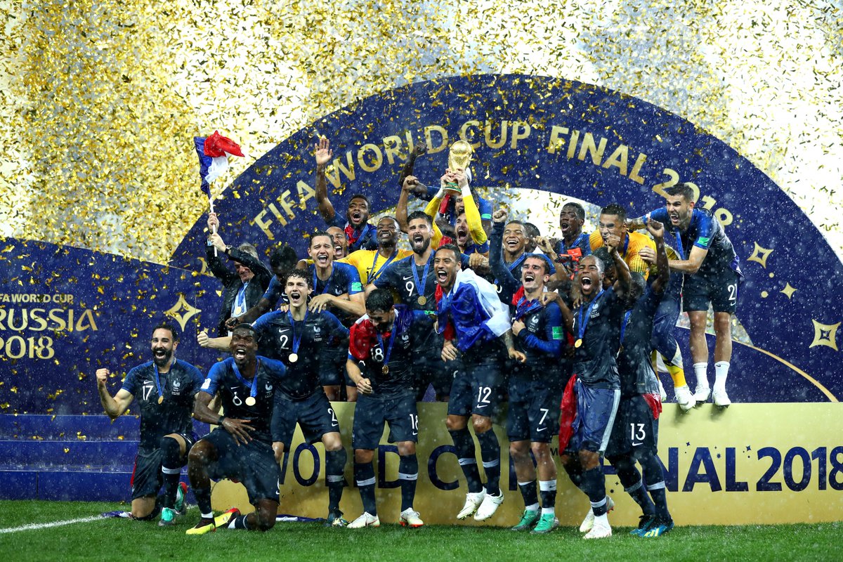विश्वकप फुटबल : फ्रान्स दोस्रो पटक च्याम्पियन, पहिलो पटक फाइनल पुगेको क्रोएसिया ४-२ ले पराजित