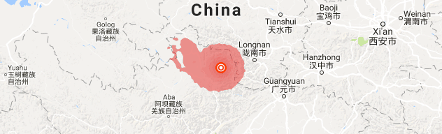 चीनमा ७.० म्याग्च्यिुडको भूकम्प