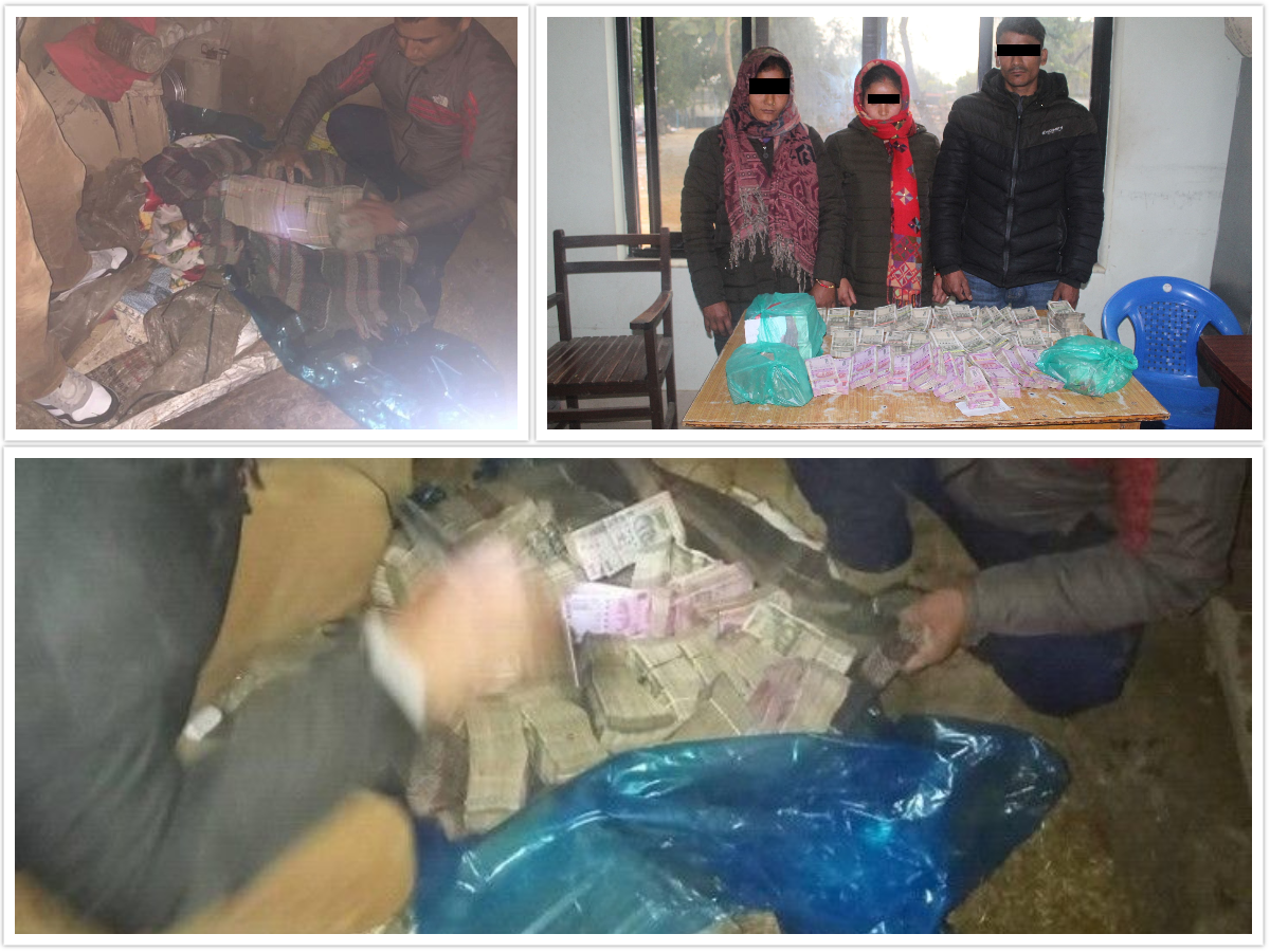 भारतमा एक करोड चोरी : कैलालीमा खाल्डो खनेर घरभित्रै लुकाइएको ६५ लाख प्रहरीद्वारा बरामद