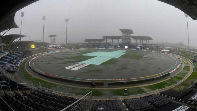 सन्दीपले बलिङ नगर्दै जमैकाको खेल वर्षाले बाधित, खेल नतिजाबिहीन