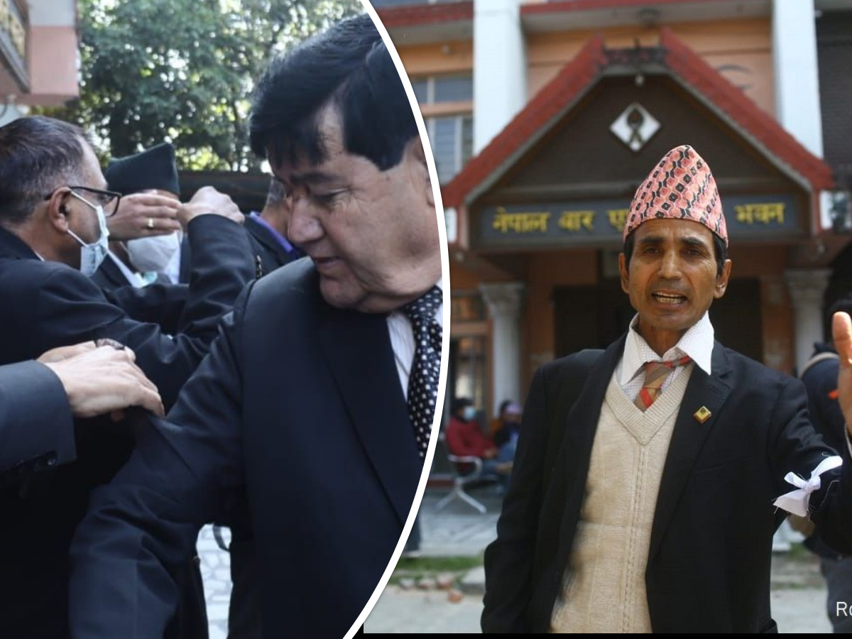 बारमा कानुन व्यवसायी : कालो भर्सेस् सेतो