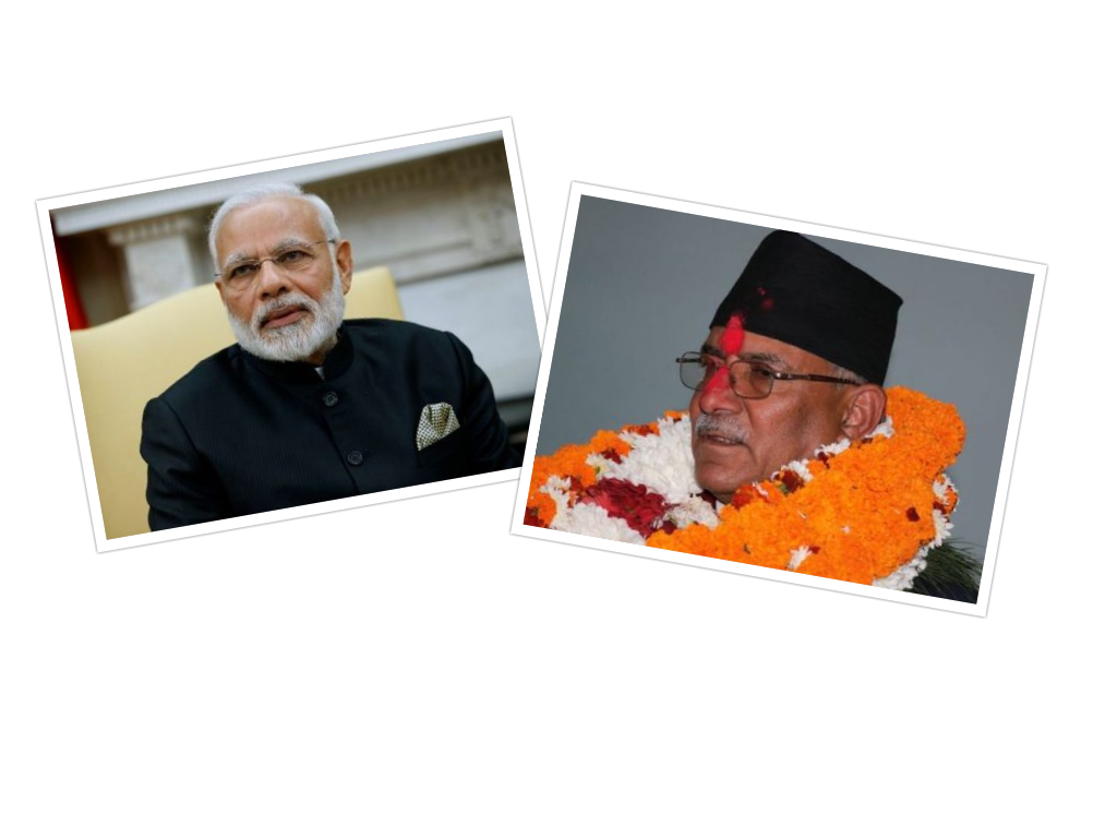 प्रचण्डलाई टेलिफोन गरी भारतीय प्रधानमन्त्री मोदीले दिए बधाई