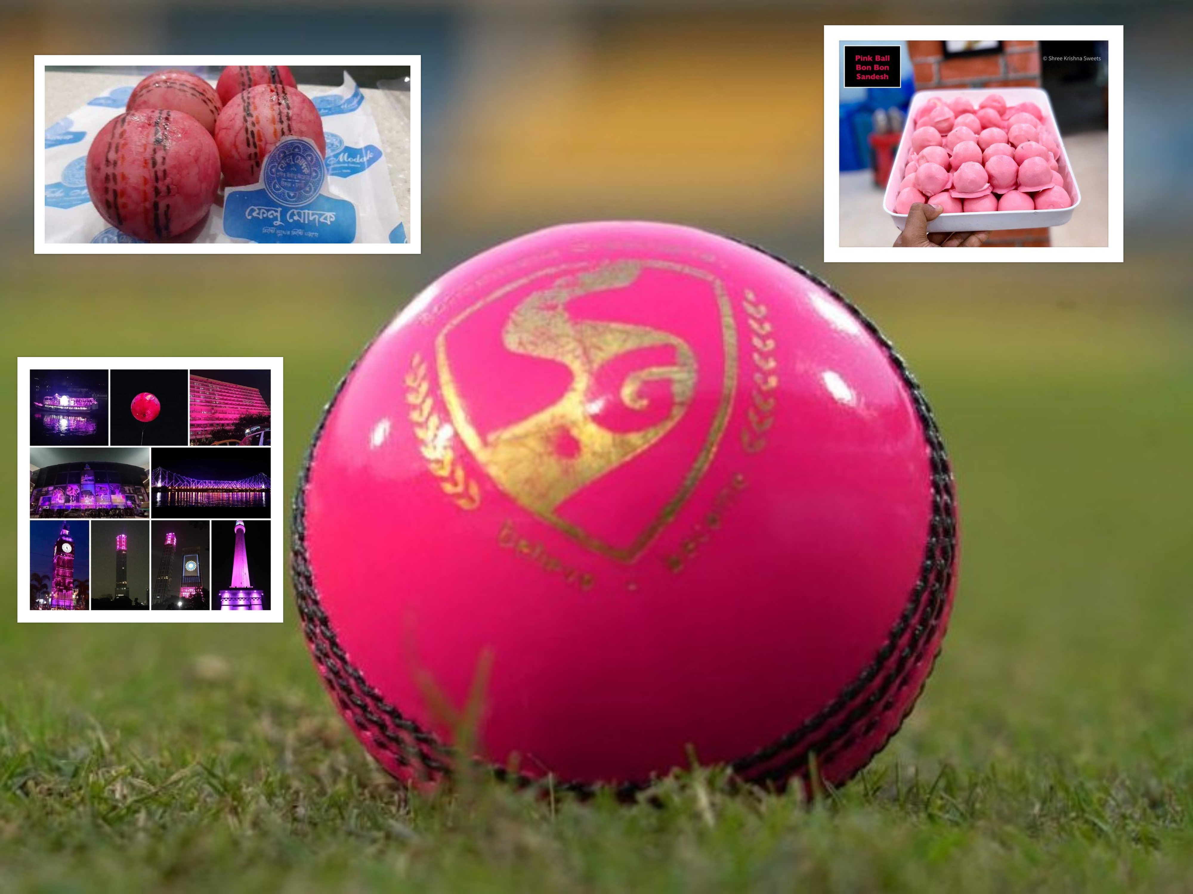 भारत - बंगलादेश 'डे नाइट' टेस्ट क्रिकेटका लागि गुलाबी रंगले रंगियो कलकत्ता