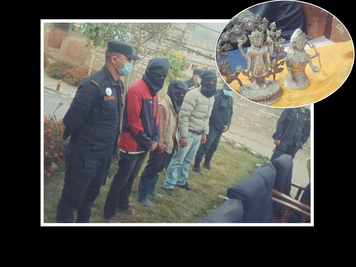 चार वर्षअघि चन्दननाथ मन्दिरबाट मुर्ति चोरी गर्ने तीन जना समातिए