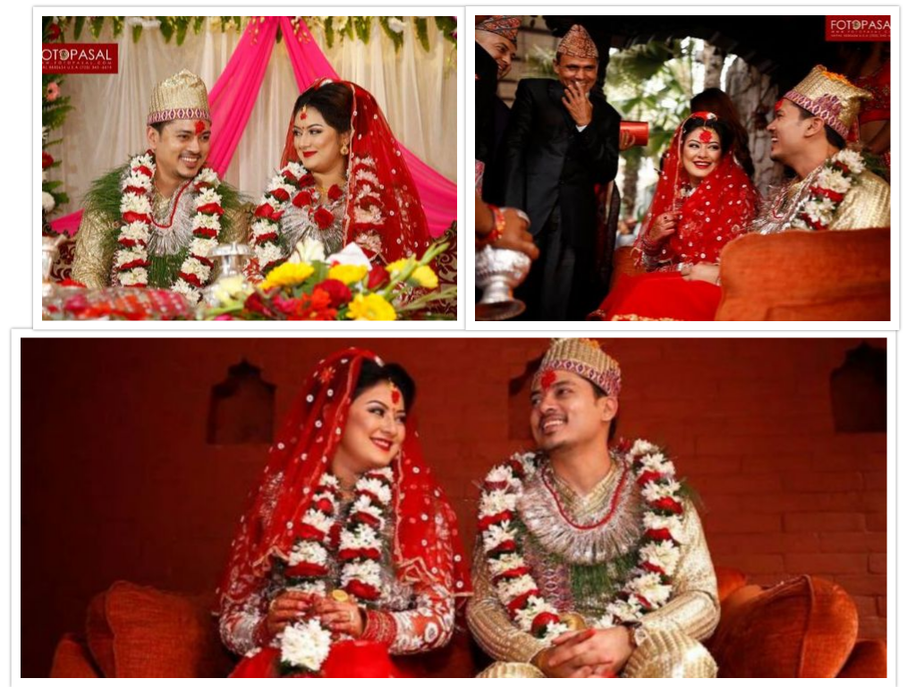 वर्षा र संजोगलेे गरे बिहे 