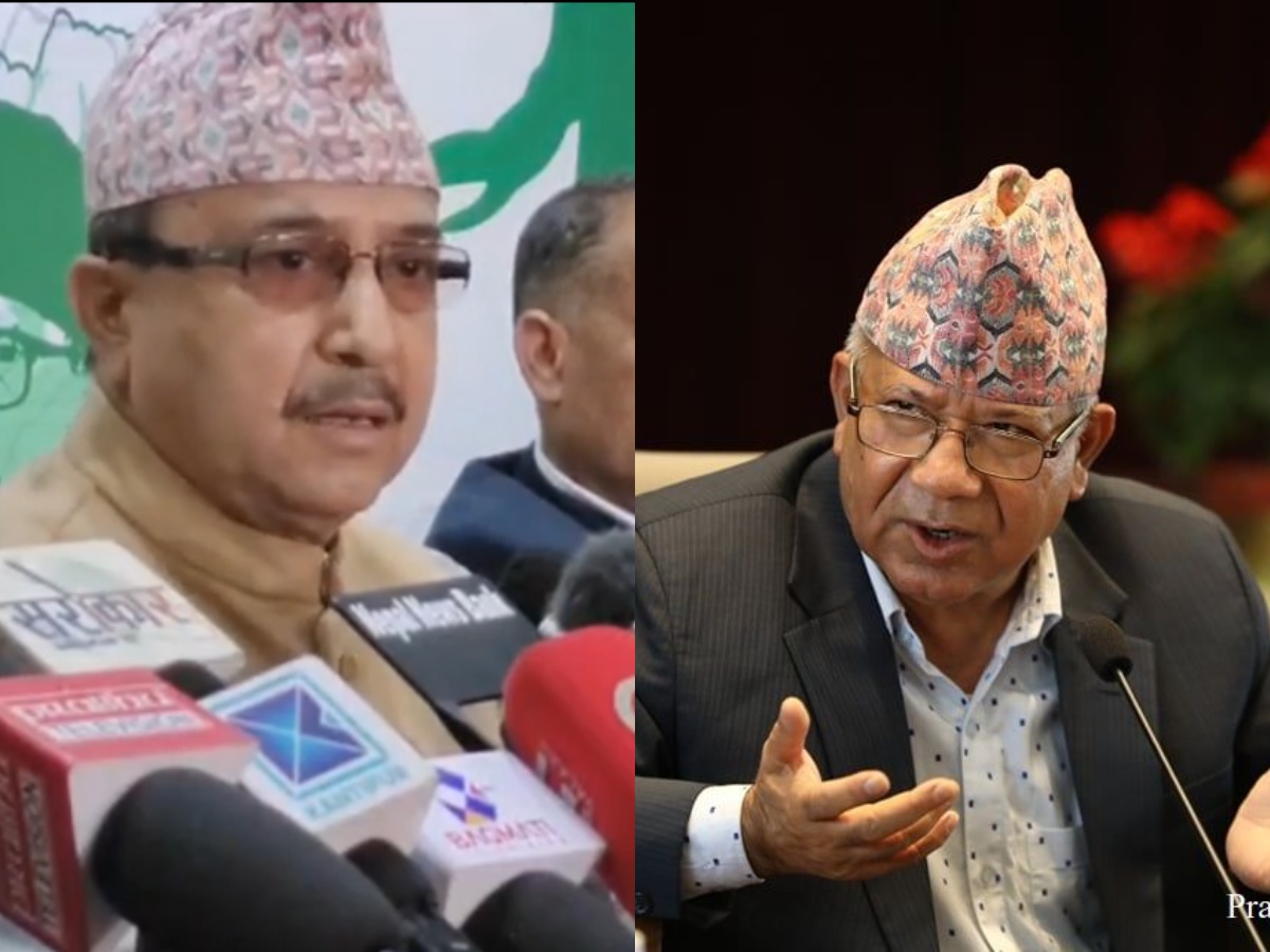 चुनावी तालमेलबारे गठबन्धनका नेताकै मत बाझियो : माधव नेपाल भन्छन् : हुन्छ,  पूर्णबहादुर भन्छन् : निर्णय भएको छैन