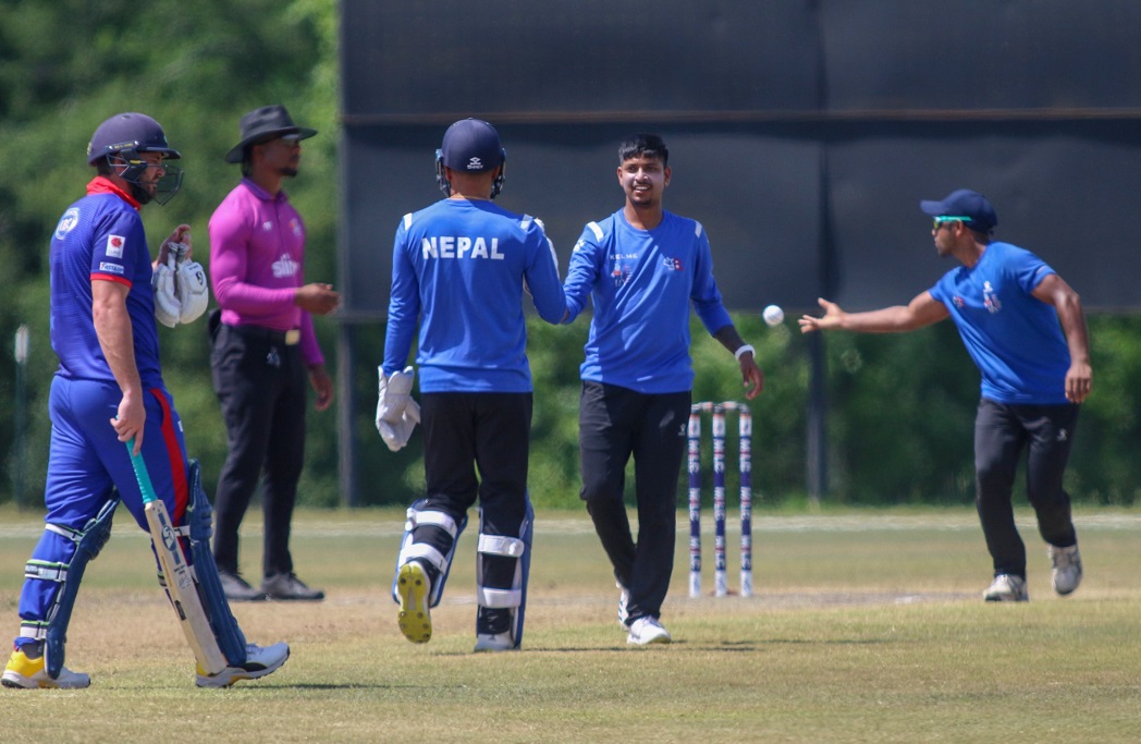 अमेरिकामा नेपाली राष्ट्रिय क्रिकेट टोली : अभ्यास खेलमा पूर्व खेलाडीको टिम अल स्टार्ससँग पराजित