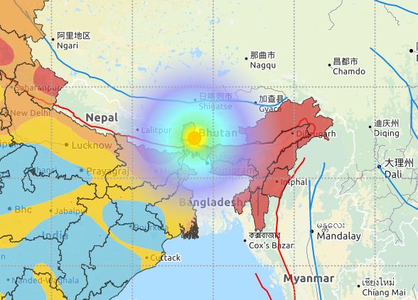 नेपाल भारतको सीमालाई केन्द्रविन्दु बनाएर भूकम्प, उपत्यकासम्म धक्का महसुस