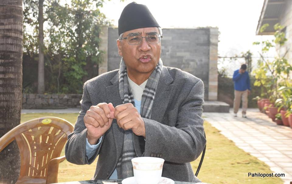सर्वदलीय बैठकः देउवालाई एमालेसँग सल्लाह गर्न सुझाव
