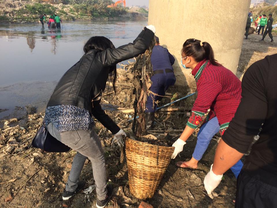 बाग्मती सफाइ अभियानको १९९ औँ हप्ता : ३२ मेट्रिक टन फोहर व्यवस्थापन