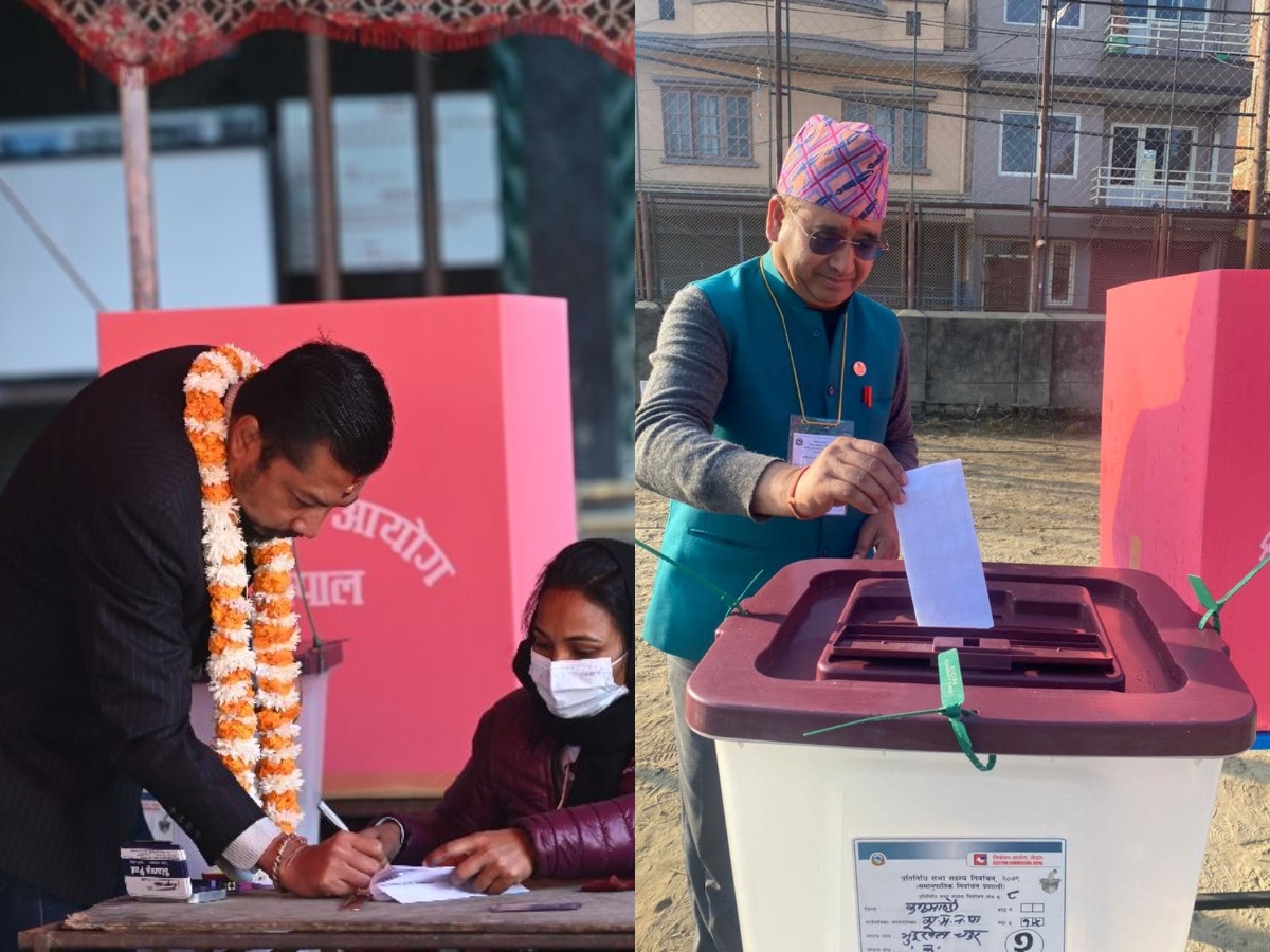 काठमाडौं-८ मा जीवनराम भर्सेस विराजभक्त, दुवैले गरे मतदान