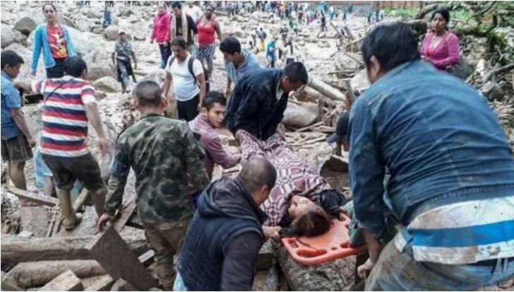 कोलम्वियामा पहिरोमा मृत्यु हुनेको संख्या ३०१ पुग्यो, तीन सयभन्दा बढी अझै वेपत्ता