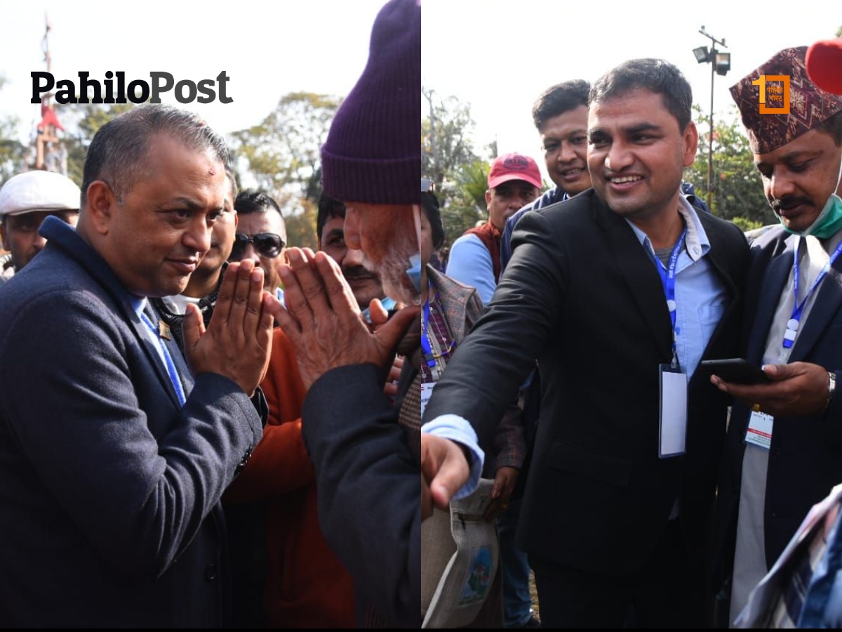 भृकुटीमण्डपमा गगन र प्रदीप आमनेसामने : प्रतिनिधिसँग भेट्दै, मत माग्दै