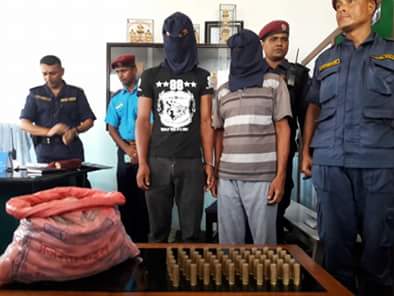 ५० थान गोलीसहित पर्साको रंगपुरटाडीबाट दुई जना पक्राउ