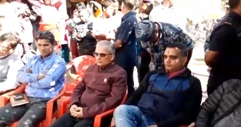 बाबुरामलाई भोट माग्दै गोरखामा कांग्रेस नेता कार्यकर्ता