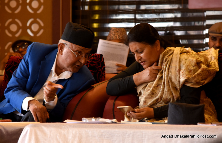 संवैधानिक परिषद्लगत्तै प्रधानमन्त्री राष्ट्रपति भेट्न शीतल निवासमा