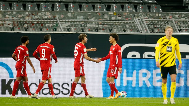 डर्टमण्डमाथि संघर्षपूर्ण जित निकाल्दै बायर्न शीर्षस्थानमा