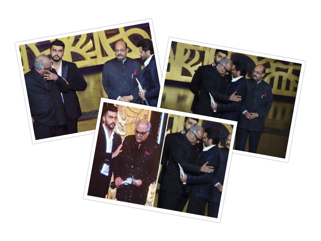 श्रीदेवीको अवार्ड बुझ्दा बोनी कपुर रोए, सम्हाल्न पुगे अर्जुन र अनिल कपुर 