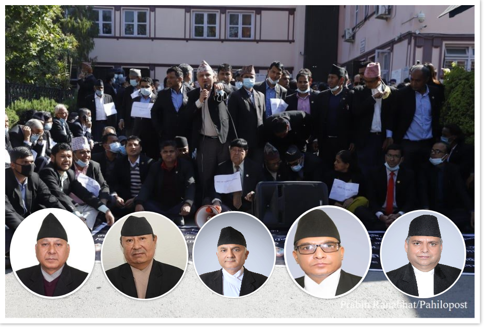 पाँच न्यायाधीशले बारसँग भने, ‘राजीनामाका विषयमा अन्य न्यायाधीशसँगै छौँ, सुनुवाइका विषयमा फरक मत हो’