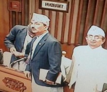 ​कमल थापा बोल्दाबोल्दै सभामुखले माइकको लाइन काटे