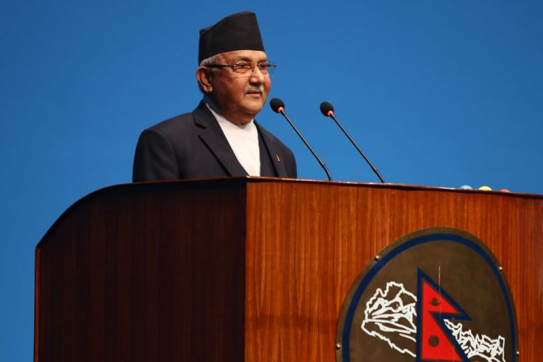 प्रधानमन्त्री ओलीको सम्बोधन स्थगित