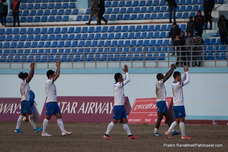 ए डिभिजन लिगमा आज दुई खेल