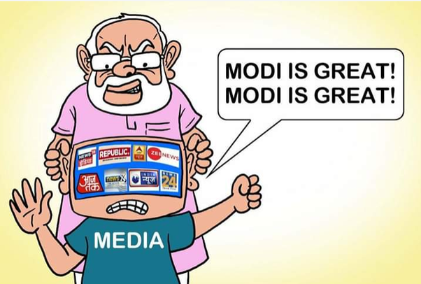 मोदी भक्तिले मैलो बनेको भारतीय पत्रकारिता, न्युज रुममा तयार हुन्छन् ‘गोदी मिडिया’का स्क्रिप्ट