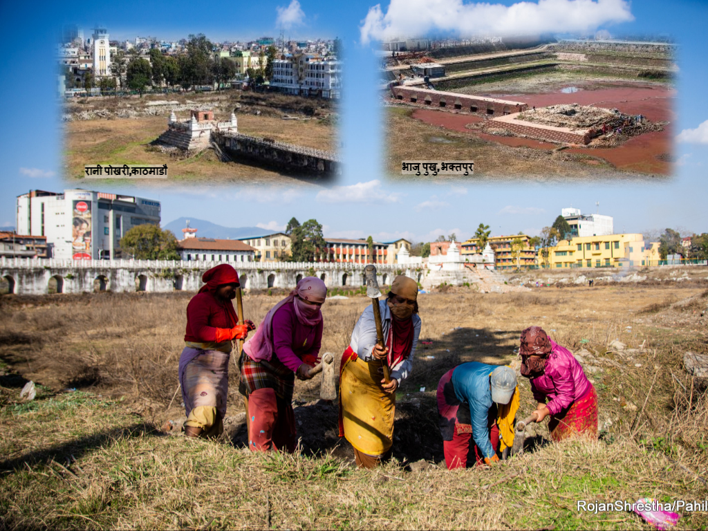 रानीपोखरी पुनर्निर्माण: काठमाडौँ महानगरपालिका 'निकम्मा' साबित भएपछि भक्तपुरको हातमा आएको जिम्मेवारी