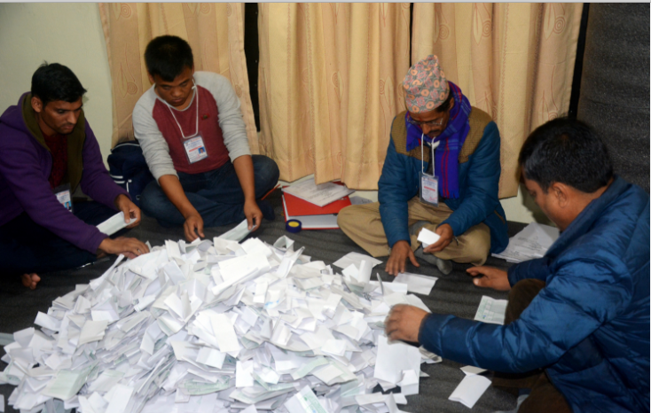 समानुपातिकतर्फ ७५ जिल्लाको मतगणना सकियो, सुनसरी र सर्लाहीका केही क्षेत्रको मतगणना जारी