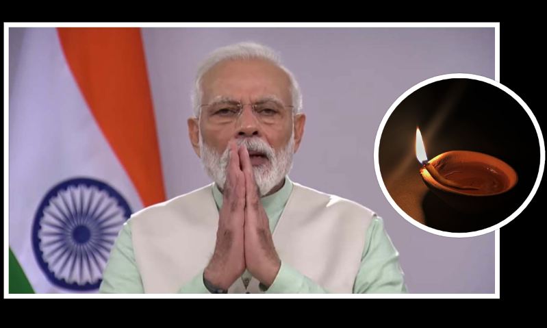 थाल ठटाउनपछि दियो बाल्न भारतीयलाई प्रधानमन्त्री मोदीको आह्वान