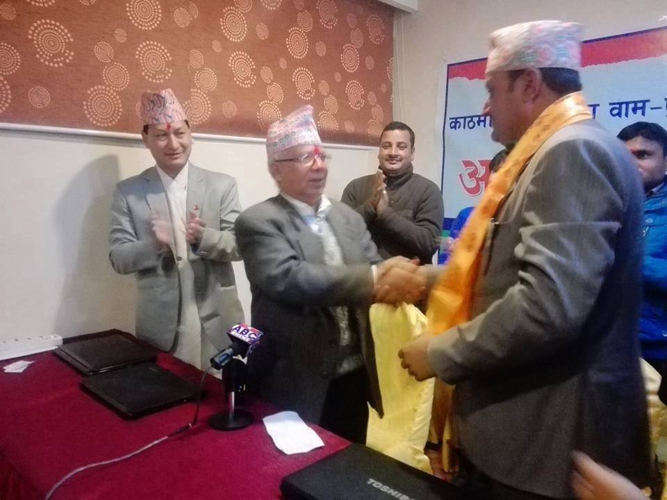 काठमाडौं २ का नयाँ शक्तिका उम्मेदवार वाम गठबन्धनमा प्रवेश