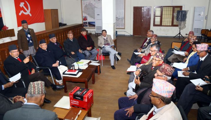 ने क पा स्थायी कमिटीको बैठकः छलफलले एकताको बलियो आधार तय भएको अध्यक्ष ओलीको जवाफ