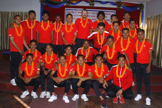 नेपाली फुटबल टोली आज बेलुकी नेपाल फर्कँदै