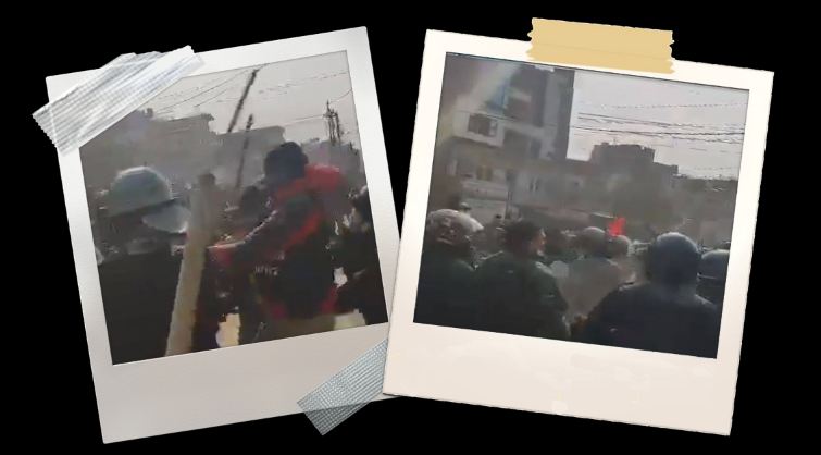 नुवाकोट पुगेका उपप्रधानमन्त्री ईश्वर पोखरेललाई कालो झण्डा : प्रचण्ड–नेपाल समूहका र ओली समूहका कार्यकर्ताबिच घम्साघम्सी