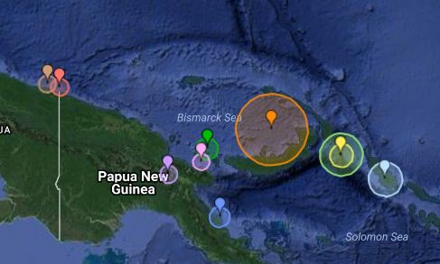 पपुवा न्युगिनीमा ६.४ म्याग्निच्युडको भूकम्प