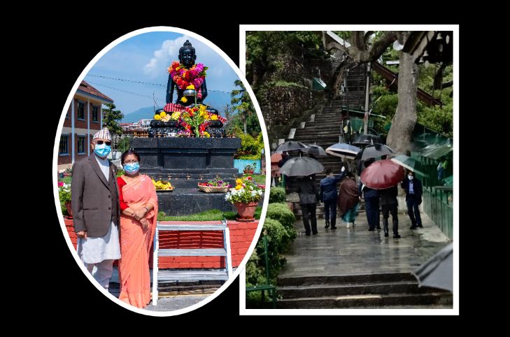 प्रधानमन्त्री ओलीको बुद्ध जयन्ती बालुवाटारमै, राष्ट्रपति भण्डारी चाहिँ पुगिन् स्वयम्भू