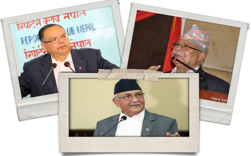 पुष्पलाललाई सम्झँदै ओलीमाथि झलनाथ र माधव नेपालको प्रहार, समृद्धिको बाटोमा लाग्न ओलीको सुझाव